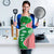 Germany Heligoland Apron with Fish Illustration and Red Green Wave - Wonder Print Shop