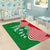 Germany Heligoland Area Rug with Fish Illustration and Red Green Wave - Wonder Print Shop