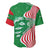 Germany Heligoland Baseball Jersey with Fish Illustration and Red Green Wave - Wonder Print Shop