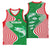 Germany Heligoland Basketball Jersey with Fish Illustration and Red Green Wave - Wonder Print Shop