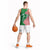 Germany Heligoland Basketball Jersey with Fish Illustration and Red Green Wave - Wonder Print Shop