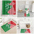 Germany Heligoland Bathroom Set with Fish Illustration and Red Green Wave - Wonder Print Shop