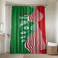 Germany Heligoland Bathroom Set with Fish Illustration and Red Green Wave - Wonder Print Shop