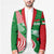 Germany Heligoland Blazer with Fish Illustration and Red Green Wave - Wonder Print Shop