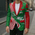 Germany Heligoland Blazer with Fish Illustration and Red Green Wave - Wonder Print Shop