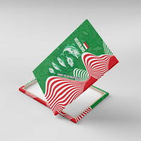 Germany Heligoland Canvas Wall Art with Fish Illustration and Red Green Wave - Wonder Print Shop