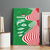 Germany Heligoland Canvas Wall Art with Fish Illustration and Red Green Wave - Wonder Print Shop