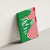 Germany Heligoland Canvas Wall Art with Fish Illustration and Red Green Wave - Wonder Print Shop