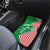 Germany Heligoland Car Mats with Fish Illustration and Red Green Wave - Wonder Print Shop
