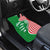 Germany Heligoland Car Mats with Fish Illustration and Red Green Wave - Wonder Print Shop