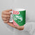Germany Heligoland Ceramic Mug with Fish Illustration and Red Green Wave - Wonder Print Shop