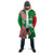 Germany Heligoland Cloak with Fish Illustration and Red Green Wave - Wonder Print Shop