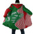 Germany Heligoland Cloak with Fish Illustration and Red Green Wave - Wonder Print Shop