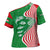 Germany Heligoland Cross Shoulder Shirt with Fish Illustration and Red Green Wave - Wonder Print Shop