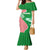 Germany Heligoland Family Matching Mermaid Dress and Hawaiian Shirt with Fish Illustration and Red Green Wave - Wonder Print Shop