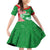 Germany Heligoland Family Matching Off Shoulder Short Dress and Hawaiian Shirt with Fish Illustration and Red Green Wave - Wonder Print Shop
