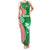 Germany Heligoland Family Matching Tank Maxi Dress and Hawaiian Shirt with Fish Illustration and Red Green Wave - Wonder Print Shop