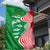 Germany Heligoland Garden Flag with Fish Illustration and Red Green Wave - Wonder Print Shop