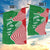 Germany Heligoland Garden Flag with Fish Illustration and Red Green Wave - Wonder Print Shop