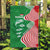 Germany Heligoland Garden Flag with Fish Illustration and Red Green Wave - Wonder Print Shop