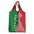 Germany Heligoland Grocery Bag with Fish Illustration and Red Green Wave - Wonder Print Shop
