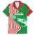 Germany Heligoland Hawaiian Shirt with Fish Illustration and Red Green Wave - Wonder Print Shop