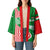 Germany Heligoland Kimono with Fish Illustration and Red Green Wave - Wonder Print Shop