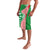 Germany Heligoland Lavalava with Fish Illustration and Red Green Wave - Wonder Print Shop