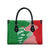 Germany Heligoland Leather Bag with Fish Illustration and Red Green Wave - Wonder Print Shop