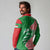 Germany Heligoland Long Sleeve Polo Shirt with Fish Illustration and Red Green Wave - Wonder Print Shop