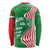 Germany Heligoland Long Sleeve Shirt with Fish Illustration and Red Green Wave - Wonder Print Shop