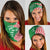 Germany Heligoland Neck Gaiter with Fish Illustration and Red Green Wave - Wonder Print Shop