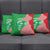 Germany Heligoland Pillow Cover with Fish Illustration and Red Green Wave - Wonder Print Shop