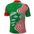 Germany Heligoland Polo Shirt with Fish Illustration and Red Green Wave - Wonder Print Shop