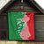 Germany Heligoland Quilt with Fish Illustration and Red Green Wave - Wonder Print Shop
