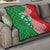 Germany Heligoland Quilt with Fish Illustration and Red Green Wave - Wonder Print Shop
