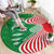 Germany Heligoland Round Carpet with Fish Illustration and Red Green Wave - Wonder Print Shop