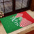 Germany Heligoland Rubber Doormat with Fish Illustration and Red Green Wave - Wonder Print Shop