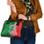 Germany Heligoland Shoulder Handbag with Fish Illustration and Red Green Wave - Wonder Print Shop