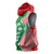 Germany Heligoland Sleeveless Hoodie with Fish Illustration and Red Green Wave - Wonder Print Shop