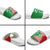 Germany Heligoland Slide Sandals with Fish Illustration and Red Green Wave - Wonder Print Shop