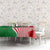 Germany Heligoland Tablecloth with Fish Illustration and Red Green Wave - Wonder Print Shop