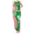 Germany Heligoland Tank Maxi Dress with Fish Illustration and Red Green Wave - Wonder Print Shop