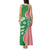 Germany Heligoland Tank Maxi Dress with Fish Illustration and Red Green Wave - Wonder Print Shop