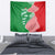 Germany Heligoland Tapestry with Fish Illustration and Red Green Wave - Wonder Print Shop
