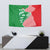 Germany Heligoland Tapestry with Fish Illustration and Red Green Wave - Wonder Print Shop