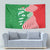 Germany Heligoland Tapestry with Fish Illustration and Red Green Wave - Wonder Print Shop