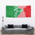 Germany Heligoland Tapestry with Fish Illustration and Red Green Wave - Wonder Print Shop