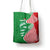 Germany Heligoland Tote Bag with Fish Illustration and Red Green Wave - Wonder Print Shop