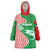 Germany Heligoland Wearable Blanket Hoodie with Fish Illustration and Red Green Wave - Wonder Print Shop